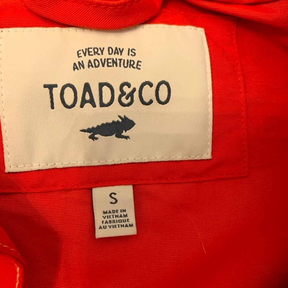 Toad & Co Forester Pass Raglan Jacket in Red Size Small - Picture 5 of 9